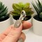 4, 20 or 50 Pieces: Large Silver Flower Lobster Clasps - Double Sided